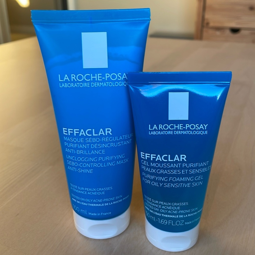 NIP La Roche-Posay Effaclar Purifying Mask and Purifying Foaming Gel Cle…